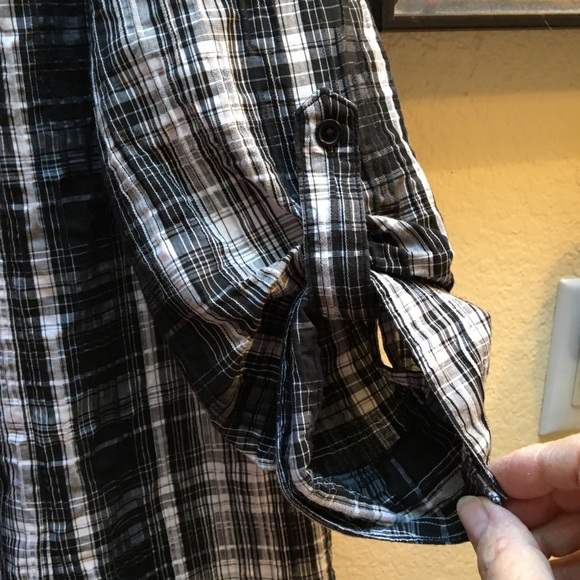 Crinkle plaid sz L - Picture 3 of 7